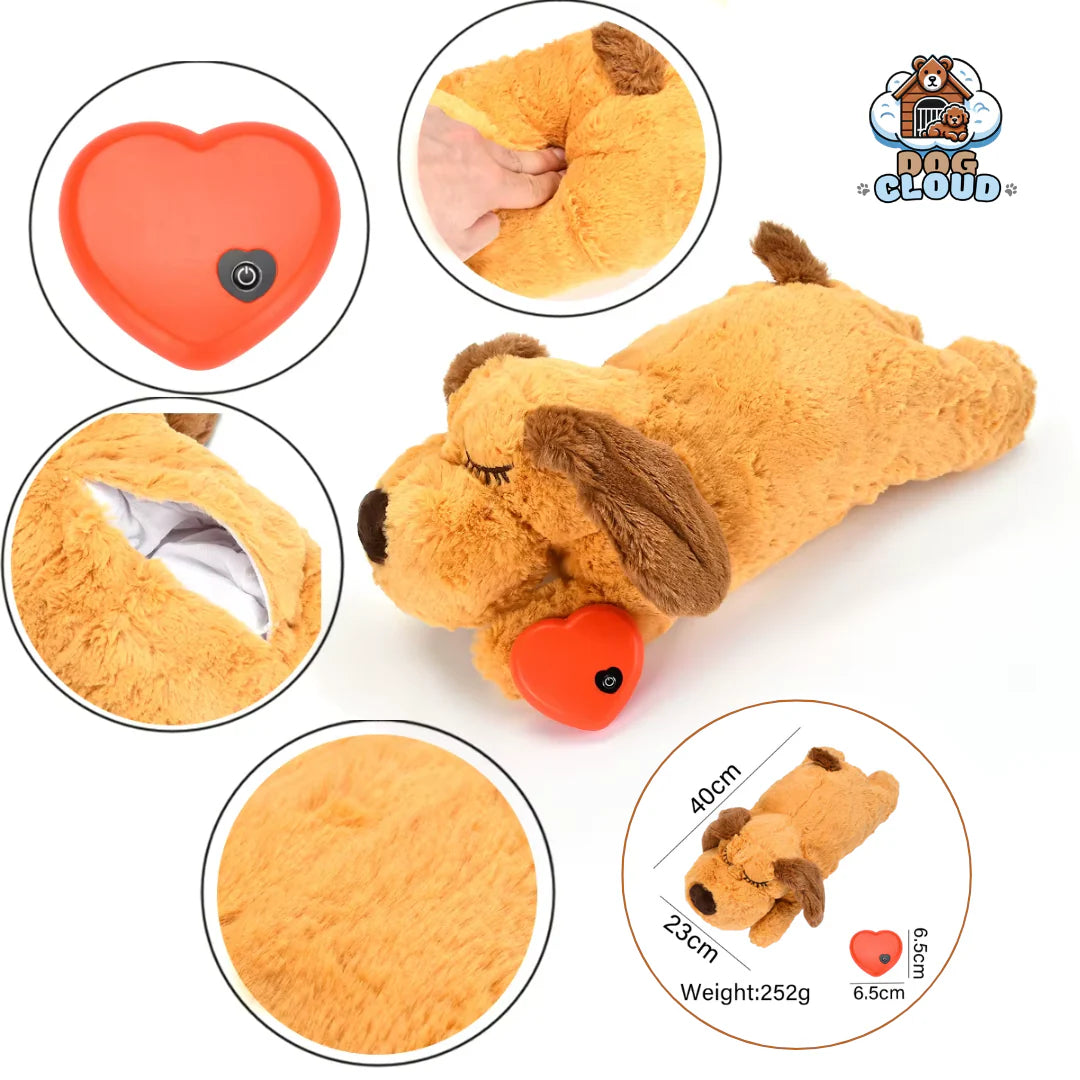 Compañero Calmante con Latido – Peluche Antiestrés para Perros Ansiosos
